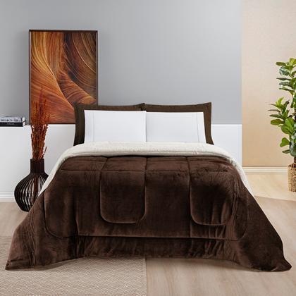 Imagem de Coberdrom Everest Casal King  Sherpa + Flannel  Super Quentinho e Macio