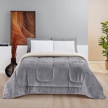 Imagem de Coberdrom Everest Casal King  Sherpa + Flannel  Super Quentinho e Macio