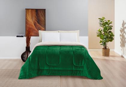 Imagem de Coberdrom everest KING 1 peça - lã de carneiro + manta flannel