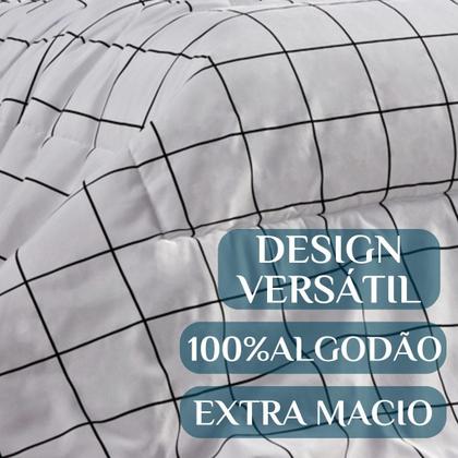 Imagem de Coberdrom Grosso Edredom Aisha Tamanho Solteiro100%Algodão