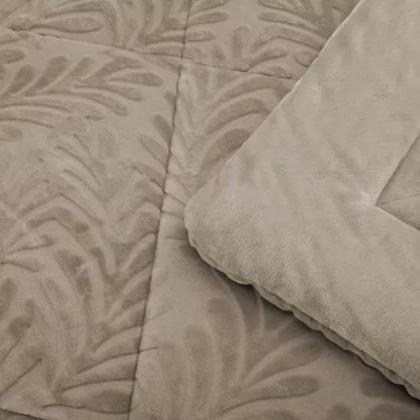Coberdrom Habitat Folhagem Dupla Face Queen 2,40x 2,60m