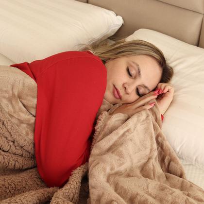 Imagem de Coberdrom King Aveludado Sherpa Manta Soft Dupla face BF Colchoes