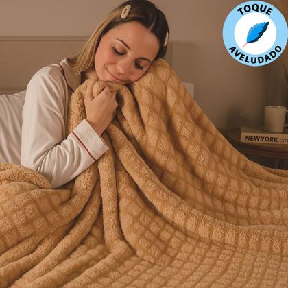 Imagem de Coberdrom King Aveludado Sherpa Manta Soft Dupla face BF Colchoes