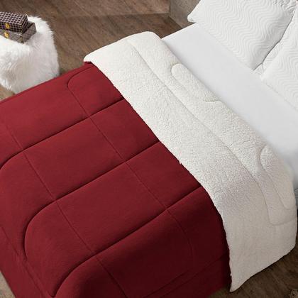 Imagem de Coberdrom King Size Dupla Face Manta Soft Felpuda e Sherpa