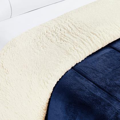 Imagem de Coberdrom Luxo Solteiro  Revestimento Sherpa + Manta Soft Premium