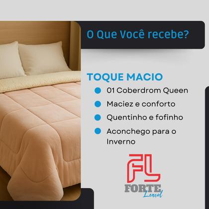 Imagem de Coberdrom Queen Sherpa Dulpa Face Manta Soft Edredom Cobertor