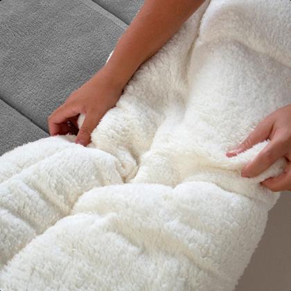 Imagem de Coberdrom Queen Size Edredom Dupla Face Grosso Manta Soft Felpuda e Sherpa Pele de Carneiro