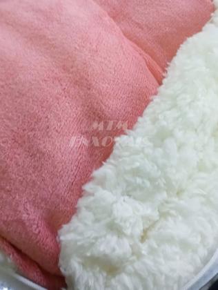 Imagem de Coberdron edredon casal queen sherpa e manta soft macio dupla face