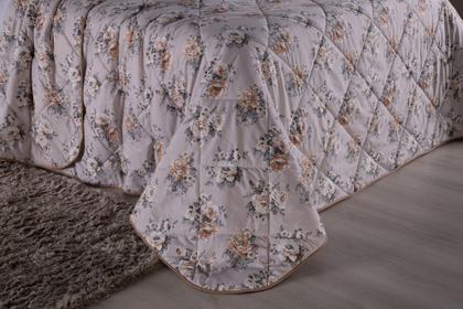 Imagem de Coberta cama solteiro percal estampado 400 fios edredom 100% poliester