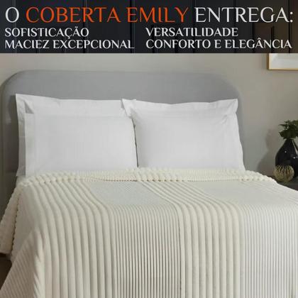 Imagem de Coberta Queen Size Manta Emily Antialérgica Super Fofinha E Grossa