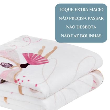 Imagem de Coberta Solteiro Mundo Kids Cobredrom Luxo Aveludada Super