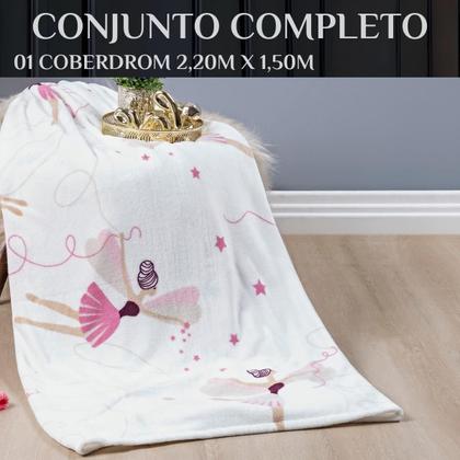 Imagem de Coberta Solteiro Mundo Kids Cobredrom Luxo Aveludada Super
