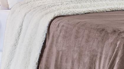 Imagem de Cobertor Alaska Manta Sherpa Dupla Face King Várias Cores Verde, Cinza, Caqui, Azul, Rosê, Marrom