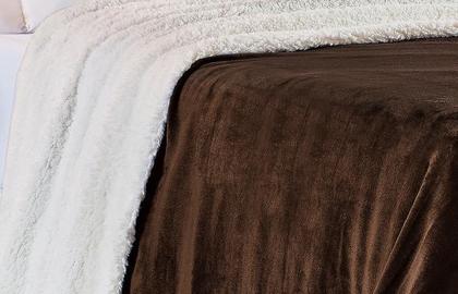 Imagem de Cobertor Alaska Manta Sherpa Dupla Face King Várias Cores Verde, Cinza, Caqui, Azul, Rosê, Marrom