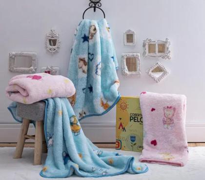Imagem de Cobertor Antialérgico Bebê - Pelo Alto Jolitex - Jolitex Ternille-Amiguinhos/ Bichinhos