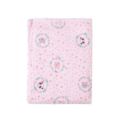 Imagem de Cobertor Bebê Estampa Amiguinhas 90 x 70 Cm Papi