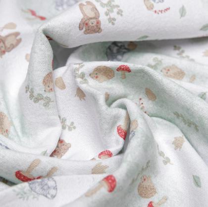 Imagem de Cobertor Bebê Flanelado 100% Algodão 1.10x90cm Estampado Papi