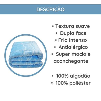 Imagem de Cobertor Bebe Frio Intenso Menino Urso Macio Antialergico