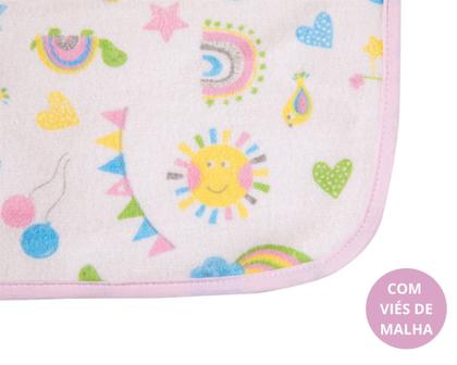 Imagem de Cobertor bebê infantil p/ berço algodão - enxoval
