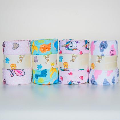 Imagem de Cobertor Bebe Manta Soft Enxoval Manta Anti-alérgico Para Conforto do Bebe