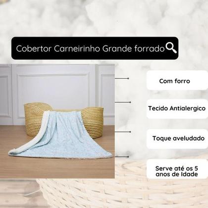 Imagem de Cobertor Bebê Quentinho Duplo Coberdrom Bebê Estampado Berço