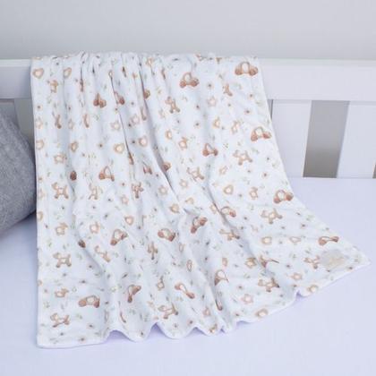 Imagem de Cobertor Bebê Quentinho Duplo Coberdrom Bebê Estampado Berço