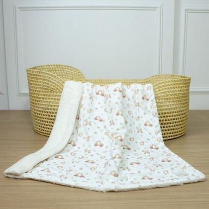 Imagem de Cobertor Bebê Quentinho Duplo Coberdrom Bebê Estampado Berço