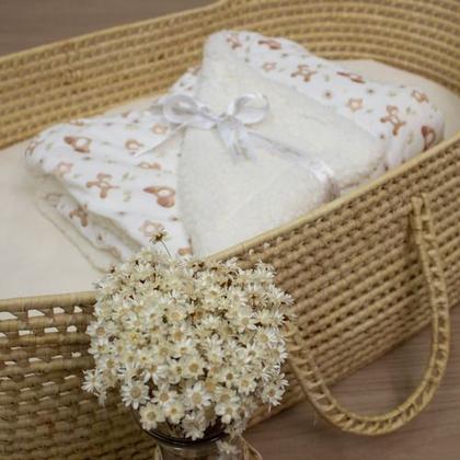 Imagem de Cobertor Bebê Quentinho Duplo Coberdrom Bebê Estampado Berço