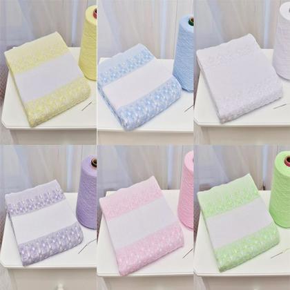 Imagem de Cobertor Bebê Térmico Para Bordar 100% Algodão 110x90 - TexNew Baby
