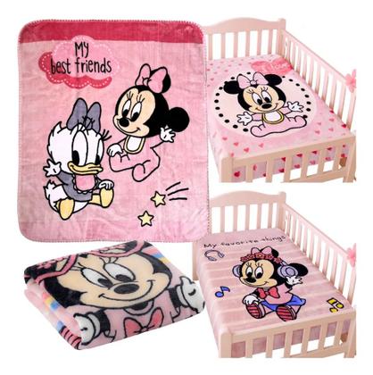 Imagem de Cobertor Berço Minnie Disney Te Amo  Proteção, Carinho e Maciez