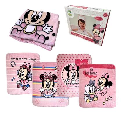 Imagem de Cobertor Berço Minnie Disney Te Amo  Proteção, Carinho e Maciez