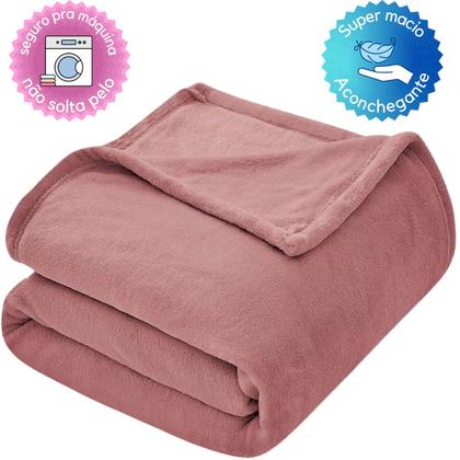Imagem de Cobertor Casal Aveludado 2,20x1,80 Microfibra Macia