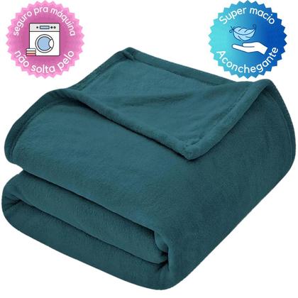 Imagem de Cobertor Casal Aveludado 2,20x1,80 Microfibra Macia