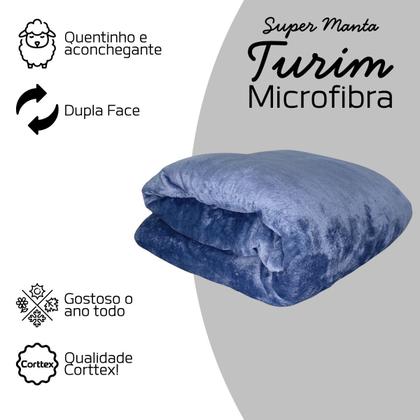 Imagem de Cobertor Casal Aveludado 2,20x1,80 Microfibra Macia