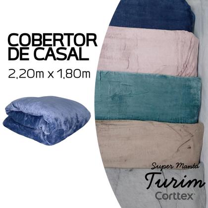 Imagem de Cobertor Casal Aveludado 2,20x1,80 Microfibra Macia