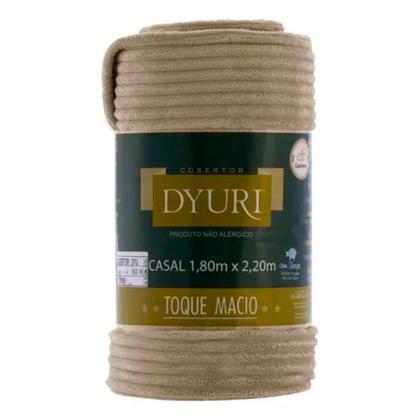 Imagem de Cobertor Casal com Sherpa New Khaki Dyuri Jolitex 1,80m x 2,20m