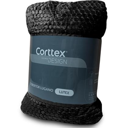 Imagem de Cobertor Casal Corttex Lugano 100% Microfibra - Manta Grossa Textura Toque Macio Fofinho 1,80 x 2,20