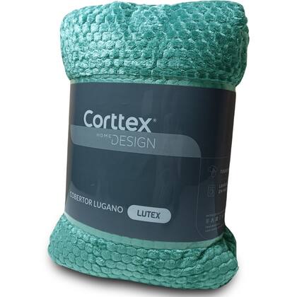 Imagem de Cobertor Casal Corttex Lugano 100% Microfibra - Manta Grossa Textura Toque Macio Fofinho 1,80 x 2,20