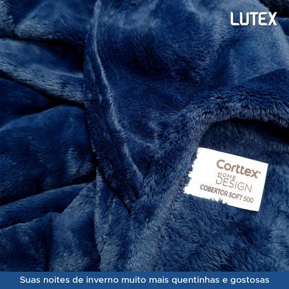 Imagem de Cobertor Casal Corttex Super Soft Alta Gramatura 500g Manta Microfibra Poliéster Toque Seda Macio