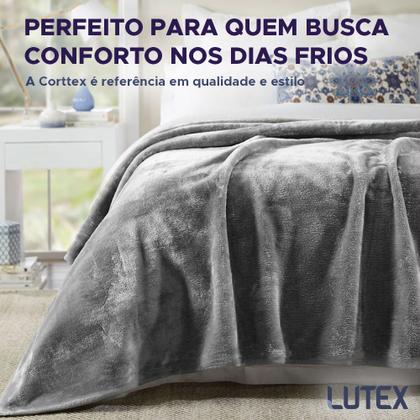 Imagem de Cobertor Casal Corttex Turim Super Soft Alta Gramatura 260g Manta Microfibra Poliéster Toque Seda