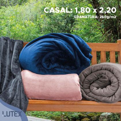 Imagem de Cobertor Casal Corttex Turim Super Soft Alta Gramatura 260g Manta Microfibra Poliéster Toque Seda
