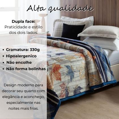 Imagem de Cobertor Casal Dyuri Plus Jolitex Dupla Face Toque Macio 180x220cm