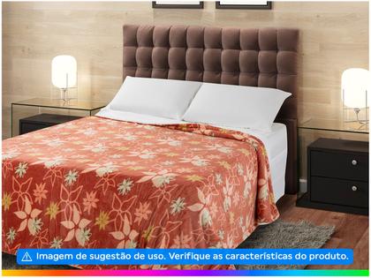 Imagem de Cobertor Casal Jolitex Poliéster Sherpa Malva