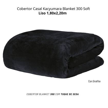 Imagem de Cobertor Casal Kacyumara Blanket 300 Soft Liso 1,80x2,20m -