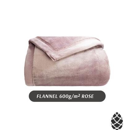 Imagem de Cobertor Casal Neo Flannel 180X220cm Liso 600g Aveludado