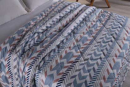 Imagem de Cobertor casal padrão tecido micro percal 400 fios edredom todo estampado