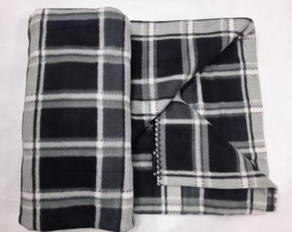 Imagem de Cobertor Casal Polar Onze Fleece Xadrez C/Estilo Escocês 180x220m