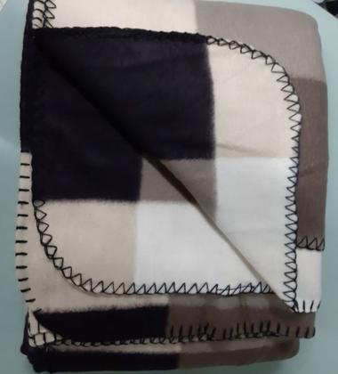 Imagem de Cobertor Casal Polar Três Fleece Xadrez C/Estilo Escocês 180x220m
