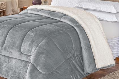 Imagem de Cobertor Casal Queen Manta Cobertas Com Sherpa Macio Grosso