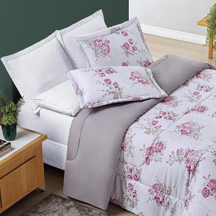 Imagem de Cobertor Casal Super King 200 Fios Nyla Rosa